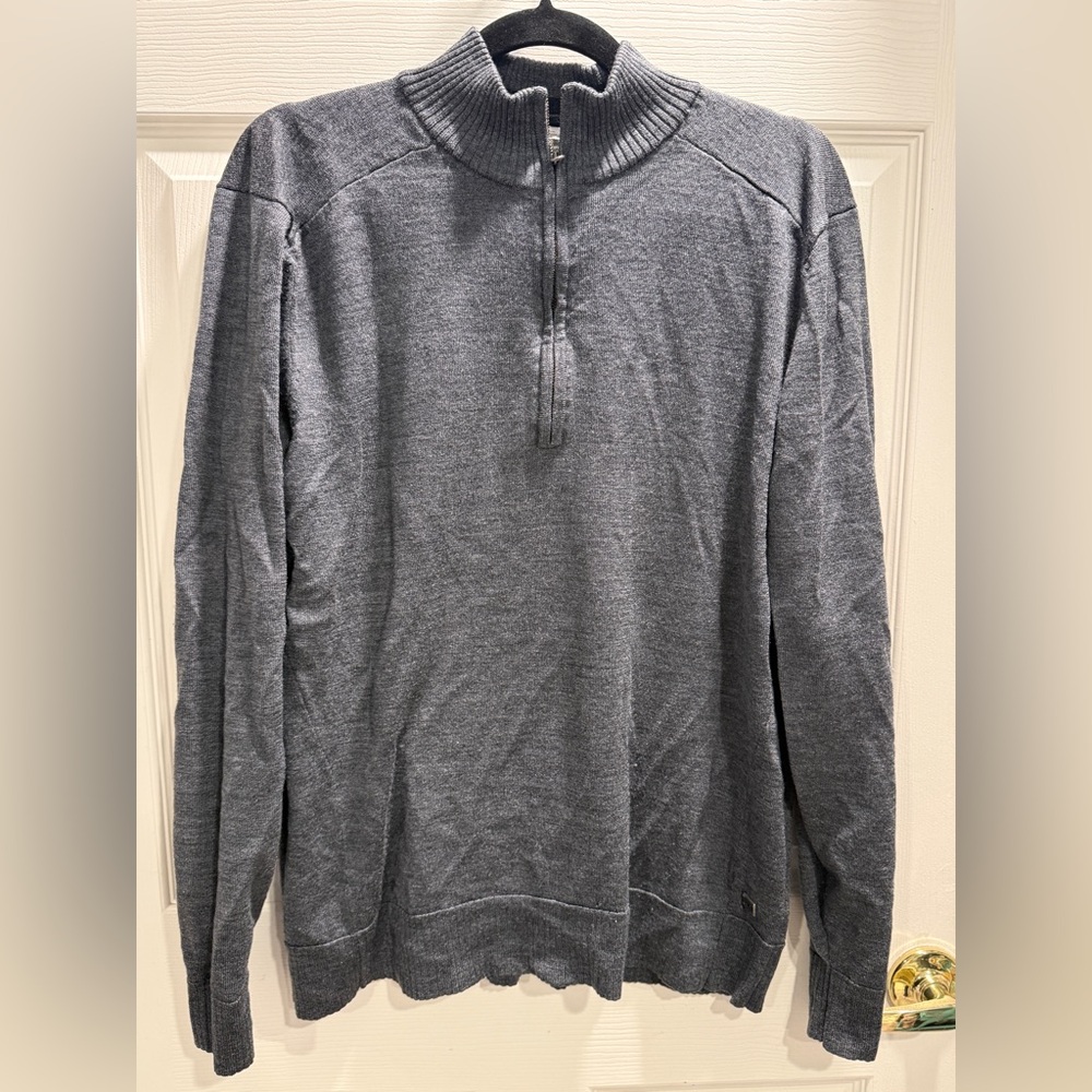 Smartwool Men’s Merino Wool 1/4 Zip Pullover Sweater Gray Size XL - Picture 4 of 11